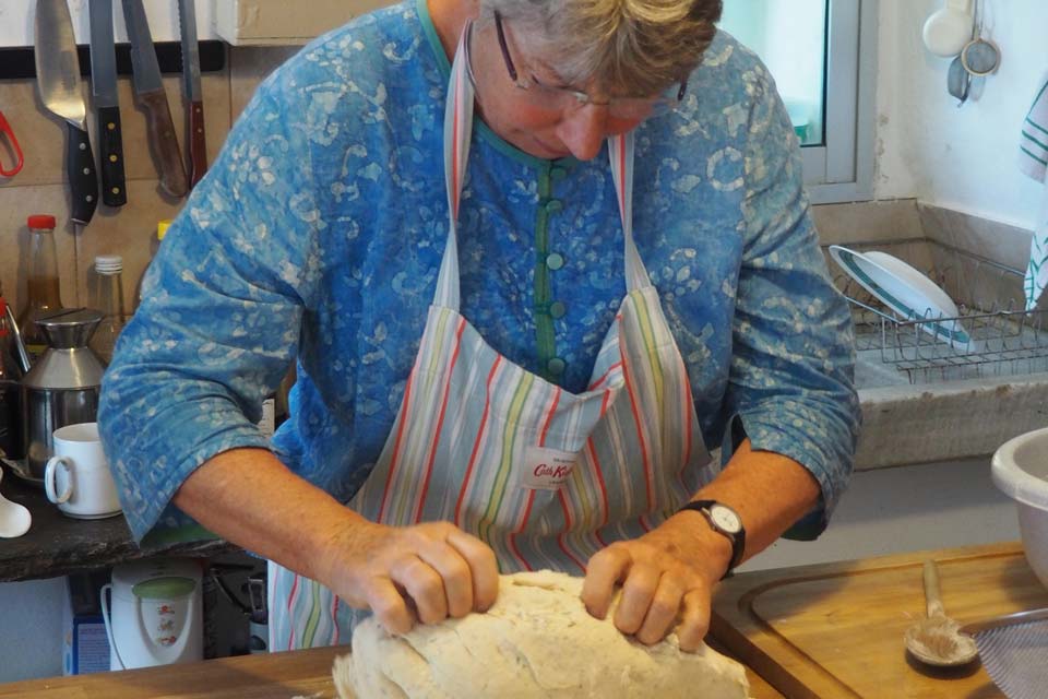 making-bread-cooking-class-Andros-Greece