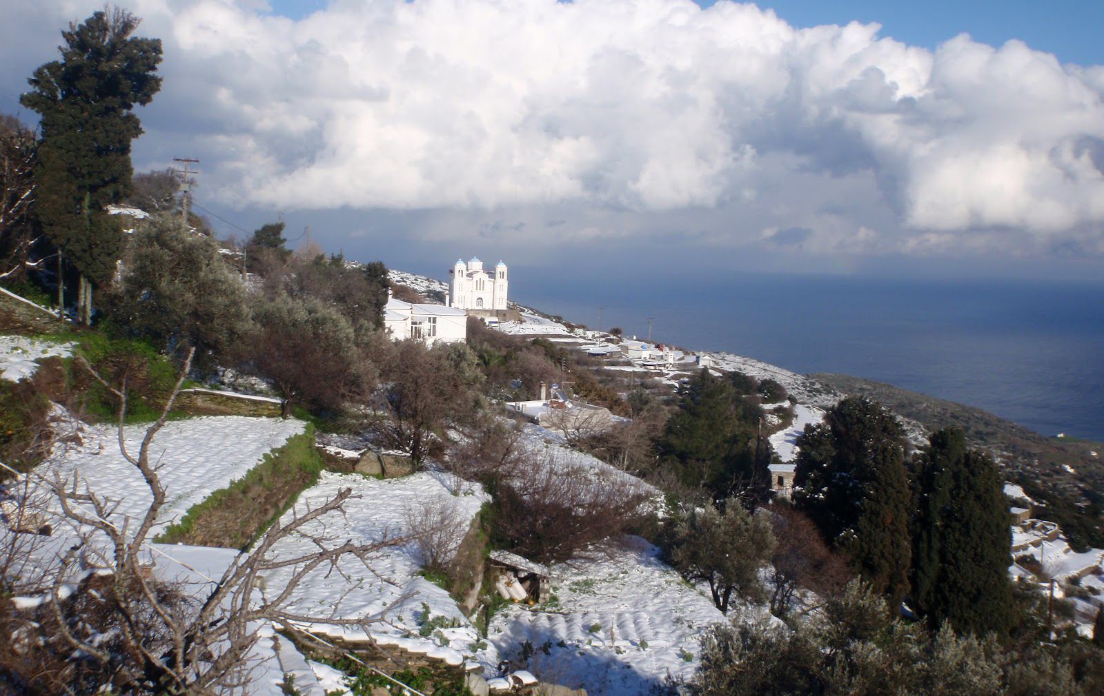 Winter in Giannisseio Andros 