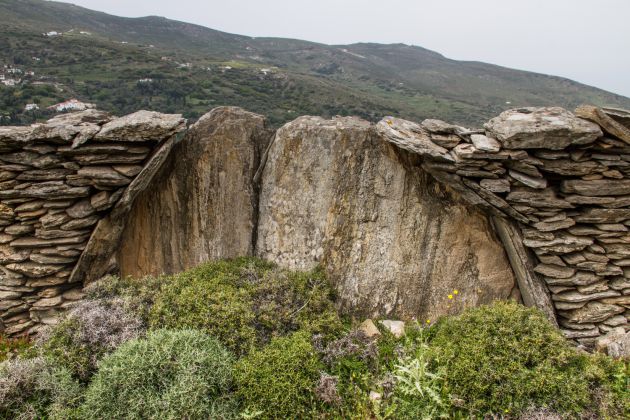 Dry Stone Walls Andros Cyclades Greece