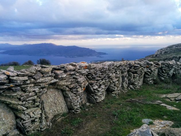 Dry Stone Walls Andros Cyclades