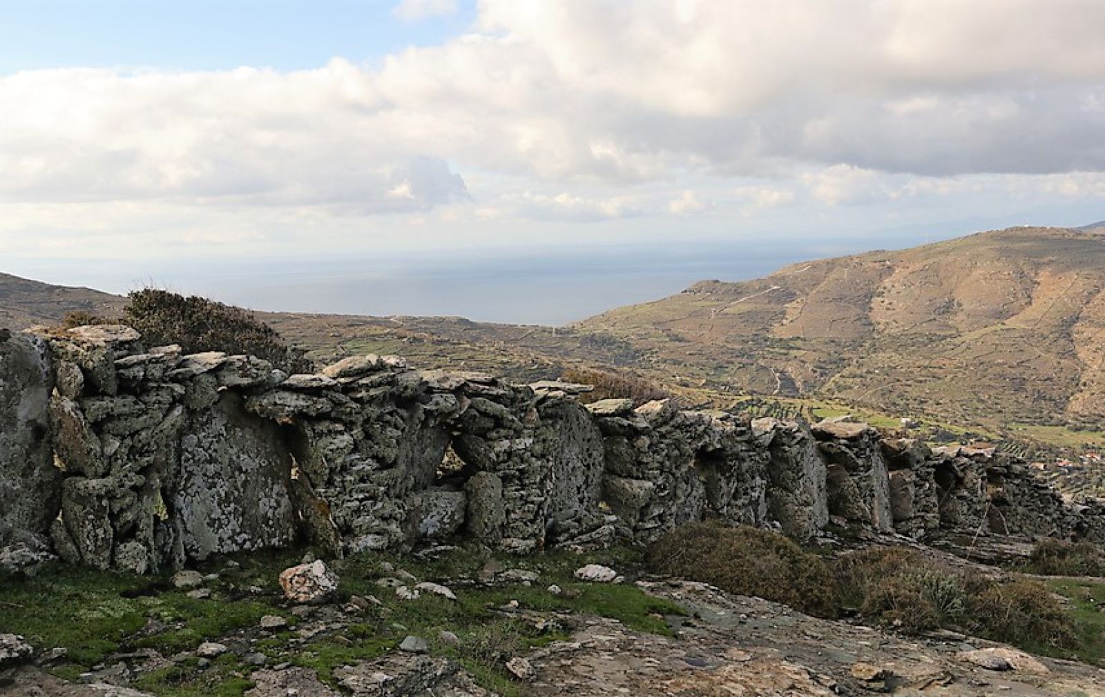 Dry Stone Walls Andros Cyclades
